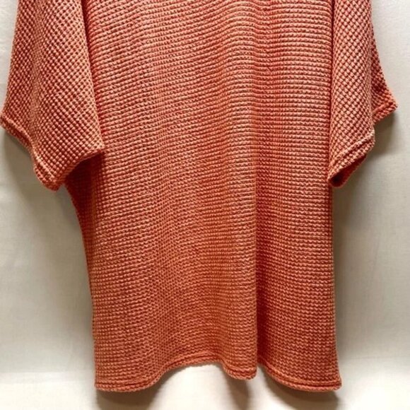 Fashion Brand Women's XL Open Front Cardigan Knit Kimono Wrap Salmon Pink NWT - Picture 5 of 12